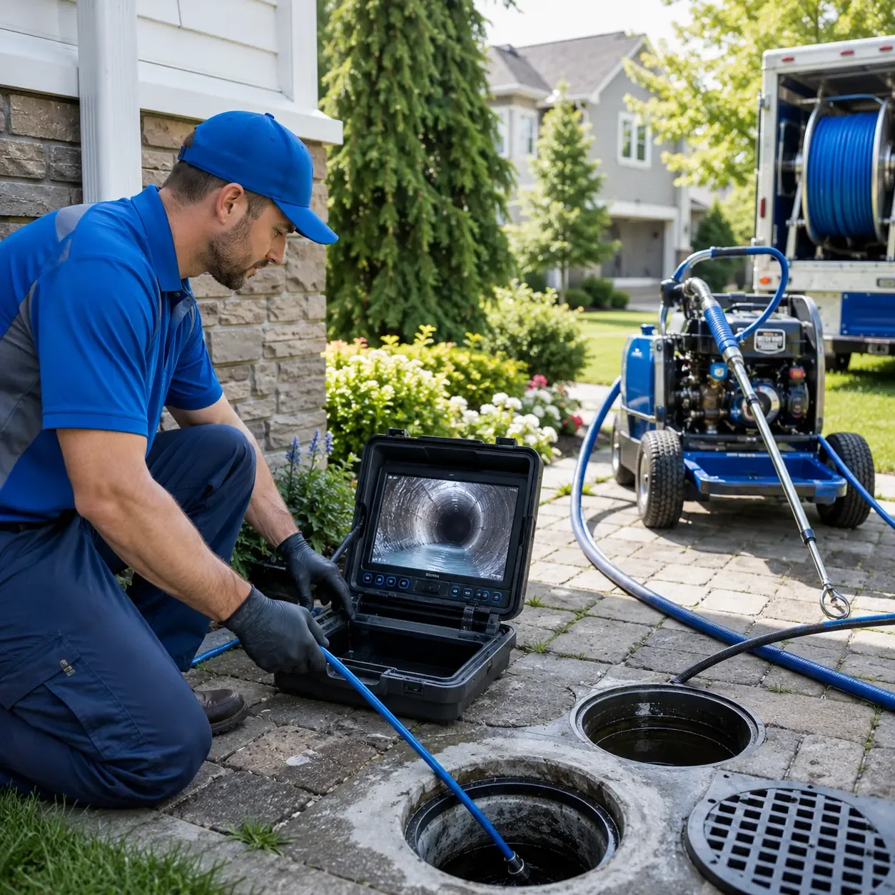 Outdoor drain cleaning professionals serving Rochester, MA