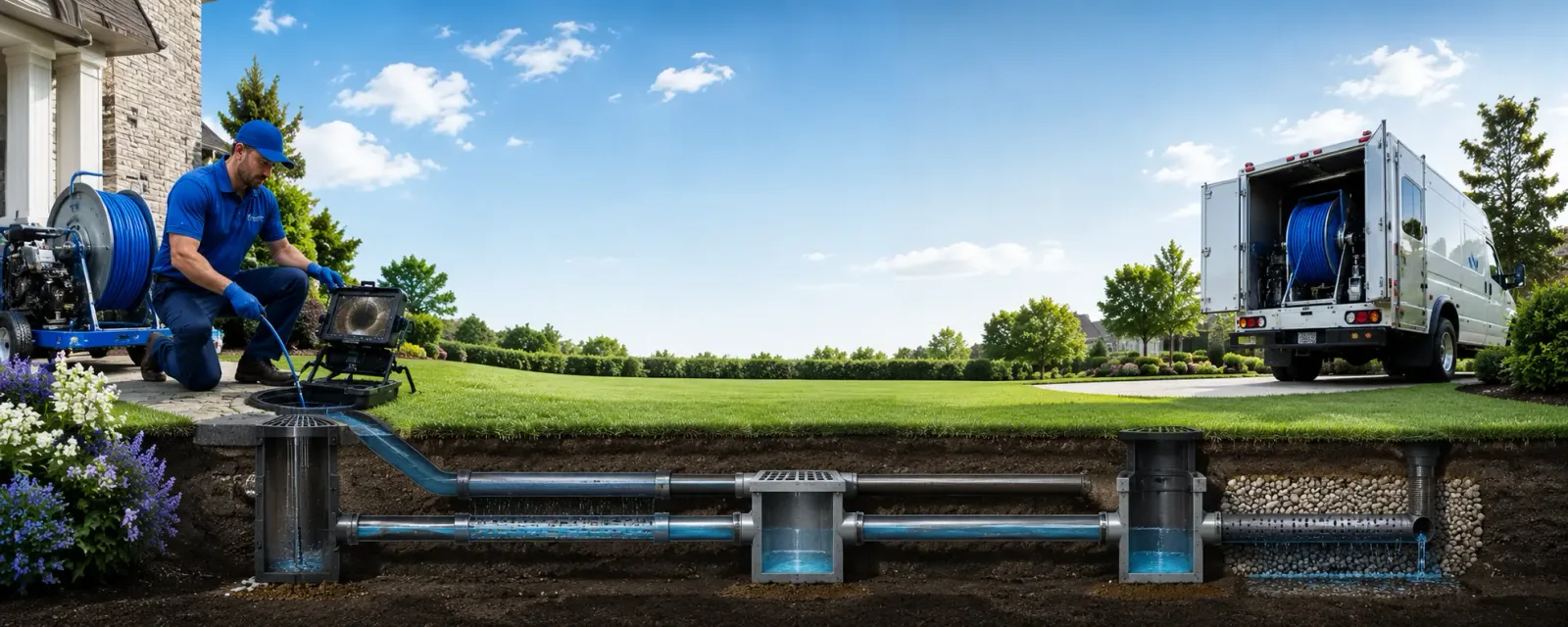 Outdoor drain cleaning information for Rochester, MA